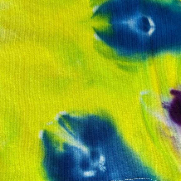 Women's Tie Dyed Tank Crop - Ice Dye Mandala Top Handmade - Rainbow (2XLarge) - Picture 10 of 10